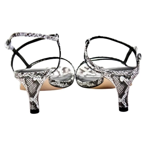 VILLA ROUGE • Snakeskin Desi Sandals Slingback Shoes Includes Box - Picture 5 of 5